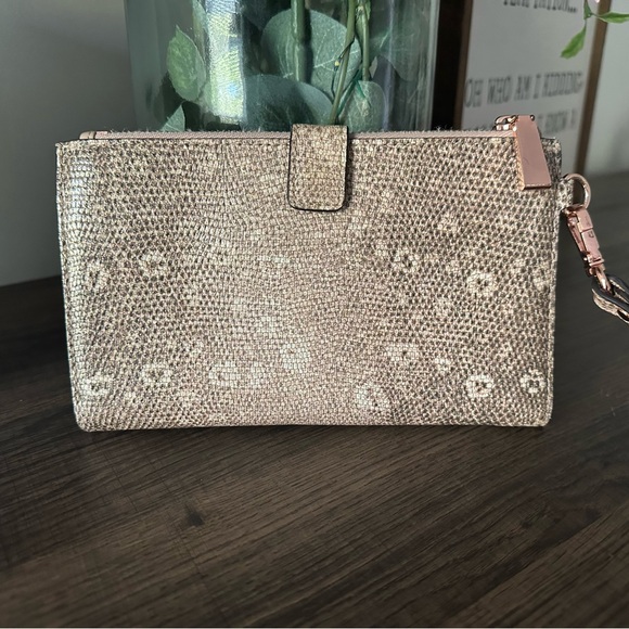 Michael Kors-Authentic Pink Python Wristlet - Picture 2 of 7